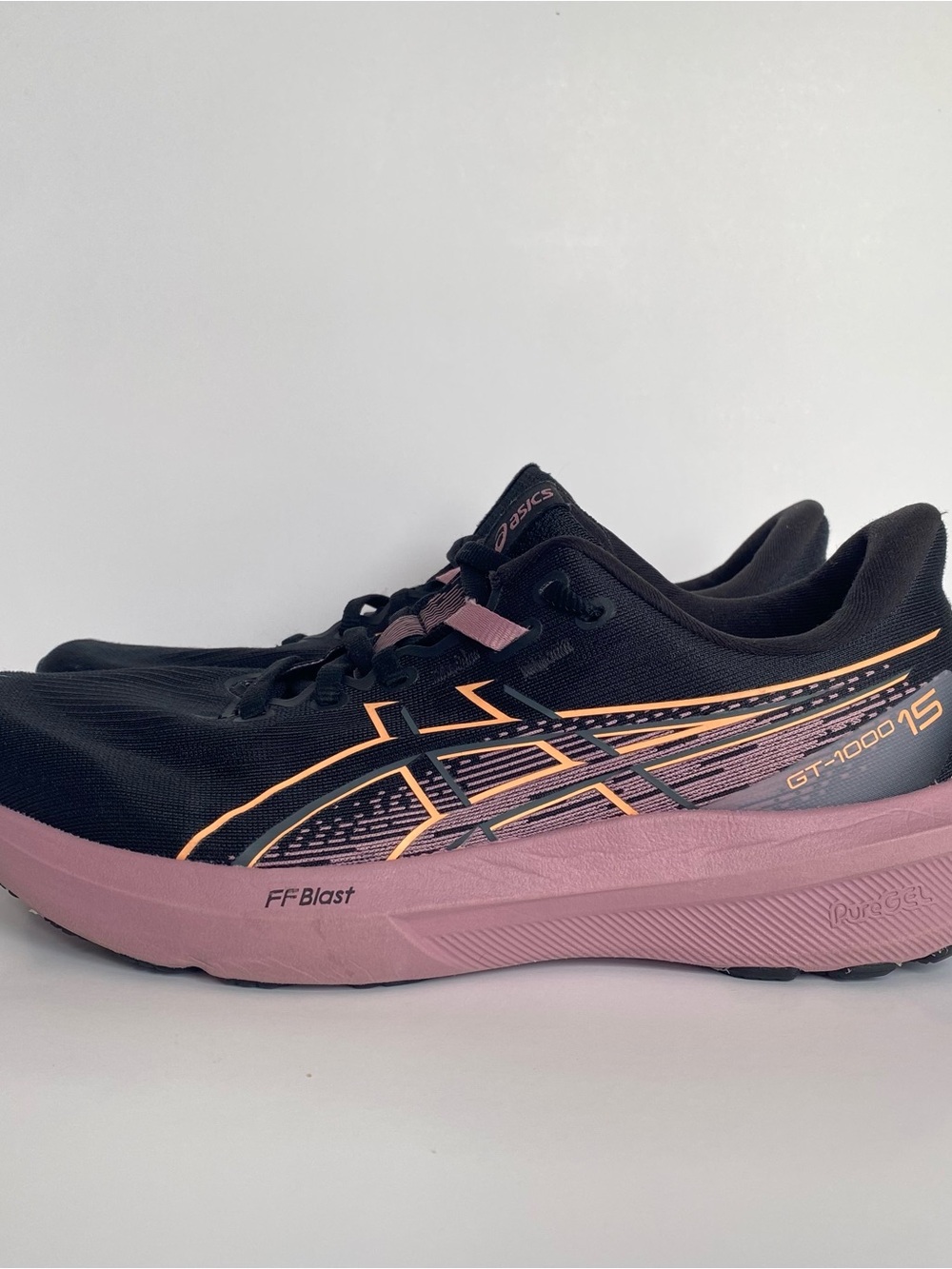Women’s Asics GT-1000 15 Black/Taro Purple Size 10